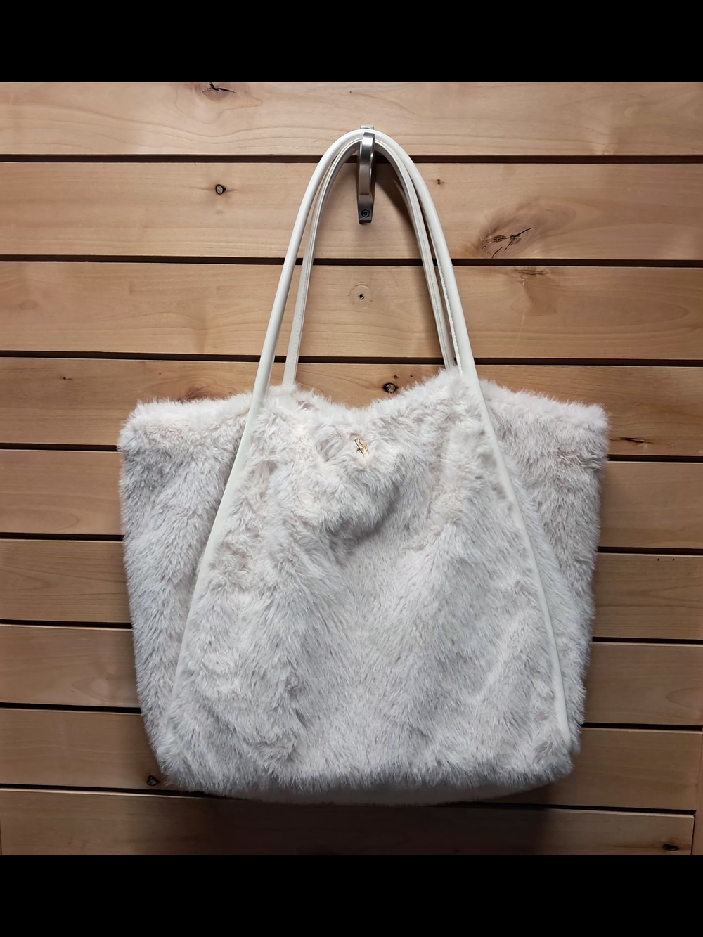 Victoria's Secret Faux Fur Tote Like New - Picture 2 of 5